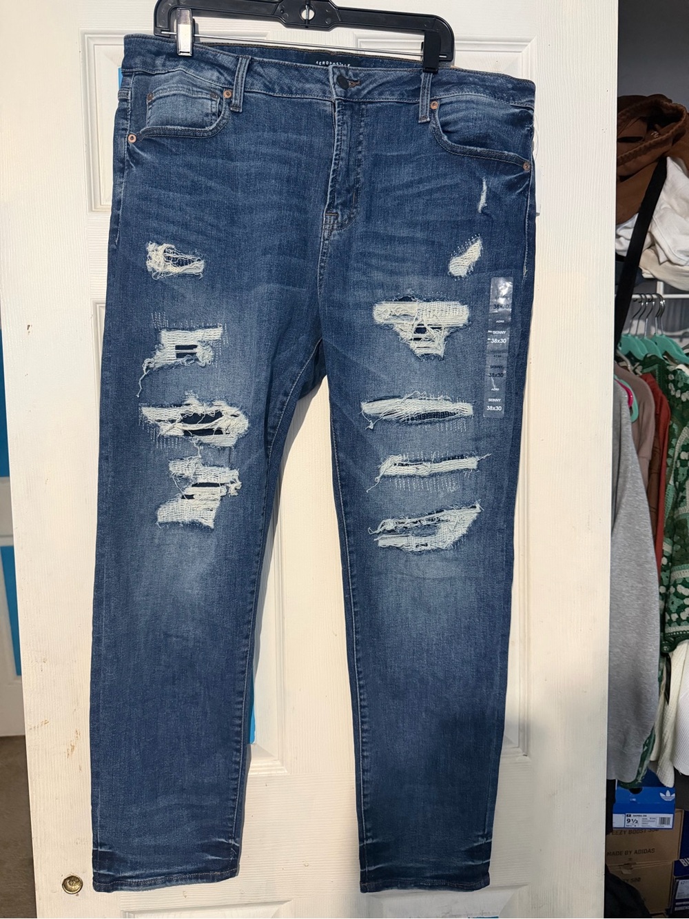 Men's Aeropostale Distressed Blue Denim Jeans